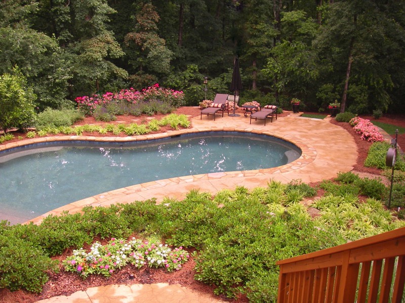 Pool with Play lawn nearby